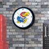 Kansas Jayhawks Retro Lighted Wall Clock