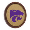 Kansas State Wildcats Faux Barrel Framed Cork Board - Color Logo Kansas State Wildcats Faux Barrel Framed Cork Board - Color Logo