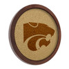 Kansas State Wildcats Faux Barrel Framed Cork Board - Monochrome Logo Kansas State Wildcats Faux Barrel Framed Cork Board - Monochrome Logo