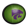 Kansas State Wildcats On the 50 - Oval Slimline Lighted Wall Sign Kansas State Wildcats On the 50 - Oval Slimline Lighted Wall Sign