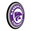 Kansas State Wildcats Purple - Round Slimline Lighted Wall Sign - Purple / White
