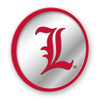 Louisville Cardinals L - Modern Disc Mirrored Wall Sign - Black Frame