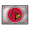 Louisville Cardinals Team Spirit - Framed Mirrored Wall Sign - Mirrored | The Fan-Brand | NCLOUS-265-02A
