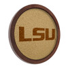 LSU Tigers Faux Barrel Framed Cork Board - Monochrome Logo LSU Tigers Faux Barrel Framed Cork Board - Monochrome Logo