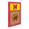 Maryland Terrapins Dual Logo - Cork Note Board - Red Frame / Gold Maryland Terrapins Dual Logo - Cork Note Board - Red Frame / Gold
