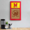 Maryland Terrapins Dual Logo - Cork Note Board - Red Frame / Gold Maryland Terrapins Dual Logo - Cork Note Board - Red Frame / Gold
