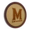 Maryland Terrapins Faux Barrel Framed Cork Board - Monochrome Logo