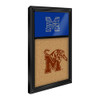 Memphis Tigers Dual Logo, Striped M - Cork Note Board