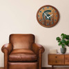 Michigan State Spartans Faux Barrel Top Wall Clock Michigan State Spartans Faux Barrel Top Wall Clock