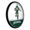 Michigan State Spartans Sparty - Oval Slimline Lighted Wall Sign Michigan State Spartans Sparty - Oval Slimline Lighted Wall Sign