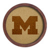 Michigan Wolverines Faux Barrel Framed Cork Board - Monochrome Logo | The Fan-Brand | NCMICH-632-01B Michigan Wolverines Faux Barrel Framed Cork Board - Monochrome Logo | The Fan-Brand | NCMICH-632-01B