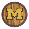 Michigan Wolverines Faux Barrel Top Sign | The Fan-Brand | NCMICH-240-01
