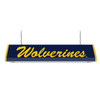 Michigan Wolverines Script - Standard Pool Table Light - Blue