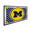 Michigan Wolverines Team Spirit - Framed Mirrored Wall Sign - Blue Michigan Wolverines Team Spirit - Framed Mirrored Wall Sign - Blue