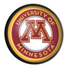 Minnesota Golden Gophers Round Slimline Lighted Wall Sign | The Fan-Brand | NCMINN-130-01