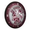 Mississippi State Bulldogs Mascot - Modern Disc Wall Clock - Black Mississippi State Bulldogs Mascot - Modern Disc Wall Clock - Black