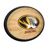 Missouri Tigers Hardwood - Oval Slimline Lighted Wall Sign