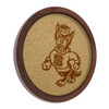 NC State Wolfpack Mascot - Faux Barrel Framed Cork Board - Monochrome Logo NC State Wolfpack Mascot - Faux Barrel Framed Cork Board - Monochrome Logo