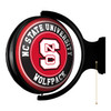 NC State Wolfpack Original Round Rotating Lighted Wall Sign NC State Wolfpack Original Round Rotating Lighted Wall Sign