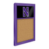 Northwestern Wildcats Cork Note Board - Black / Purple Frame Northwestern Wildcats Cork Note Board - Black / Purple Frame