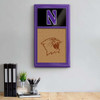 Northwestern Wildcats Dual Logo - Cork Note Board - Black / Purple Frame Northwestern Wildcats Dual Logo - Cork Note Board - Black / Purple Frame