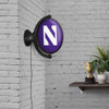 Northwestern Wildcats Original Oval Rotating Lighted Wall Sign - Purple Northwestern Wildcats Original Oval Rotating Lighted Wall Sign - Purple