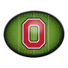 Ohio State Buckeyes On the 50 - Oval Slimline Lighted Wall Sign | The Fan-Brand | NCOHST-140-22