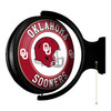 Oklahoma Sooners Helmet - Original Round Rotating Lighted Wall Sign