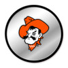 Oklahoma State Cowboys Mascot - Modern Disc Mirrored Wall Sign | The Fan-Brand | NCOKST-235-02A Oklahoma State Cowboys Mascot - Modern Disc Mirrored Wall Sign | The Fan-Brand | NCOKST-235-02A