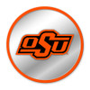 Oklahoma State Cowboys Modern Disc Mirrored Wall Sign | The Fan-Brand | NCOKST-235-01B