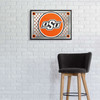 Oklahoma State Cowboys Team Spirit - Framed Mirrored Wall Sign - Mirrored Oklahoma State Cowboys Team Spirit - Framed Mirrored Wall Sign - Mirrored