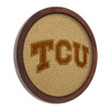 TCU Horned Frogs Faux Barrel Framed Cork Board - Monochrome Logo TCU Horned Frogs Faux Barrel Framed Cork Board - Monochrome Logo