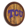 TCU Horned Frogs Faux Barrel Top Sign TCU Horned Frogs Faux Barrel Top Sign