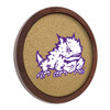 TCU Horned Frogs Mascot - Faux Barrel Framed Cork Board - Color Logo TCU Horned Frogs Mascot - Faux Barrel Framed Cork Board - Color Logo