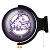 TCU Horned Frogs Mascot - Original Round Rotating Lighted Wall Sign | The Fan-Brand | NCTCUH-115-02