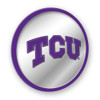 TCU Horned Frogs Modern Disc Mirrored Wall Sign TCU Horned Frogs Modern Disc Mirrored Wall Sign