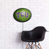 TCU Horned Frogs On the 50 - Oval Slimline Lighted Wall Sign TCU Horned Frogs On the 50 - Oval Slimline Lighted Wall Sign