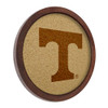 Tennessee Volunteers Faux Barrel Framed Cork Board - Monochrome Logo