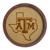 Texas A&M Aggies Texas - Faux Barrel Framed Cork Board - Monochrome Logo | The Fan-Brand | NCTXAM-632-02B