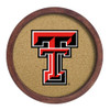 Texas Tech Red Raiders Logo - Faux Barrel Framed Cork Board - Color Logo | The Fan-Brand | NCTTRR-632-01A Texas Tech Red Raiders Logo - Faux Barrel Framed Cork Board - Color Logo | The Fan-Brand | NCTTRR-632-01A