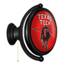 Texas Tech Red Raiders Masked Rider - Original Oval Rotating Lighted Wall Sign