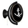 Vanderbilt Commodores Anchor - Oval Rotating Lighted Wall Sign - Black