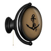 Vanderbilt Commodores Anchor - Oval Rotating Lighted Wall Sign - Gold Vanderbilt Commodores Anchor - Oval Rotating Lighted Wall Sign - Gold