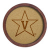 Vanderbilt Commodores Faux Barrel Framed Cork Board - Monochrome Logo | The Fan-Brand | NCVAND-632-01B