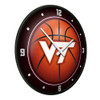 Virginia Tech Hokies Basketball - Modern Disc Wall Clock