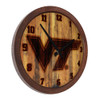 Virginia Tech Hokies Branded Faux Barrel Top Wall Clock Virginia Tech Hokies Branded Faux Barrel Top Wall Clock