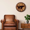 Virginia Tech Hokies Branded Faux Barrel Top Wall Clock Virginia Tech Hokies Branded Faux Barrel Top Wall Clock