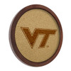 Virginia Tech Hokies Faux Barrel Framed Cork Board - Monochrome Logo