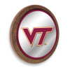 Virginia Tech Hokies Faux Barrel Top Mirrored Wall Sign - Maroon Edge Virginia Tech Hokies Faux Barrel Top Mirrored Wall Sign - Maroon Edge
