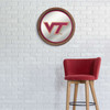 Virginia Tech Hokies Faux Barrel Top Mirrored Wall Sign - Maroon Edge Virginia Tech Hokies Faux Barrel Top Mirrored Wall Sign - Maroon Edge